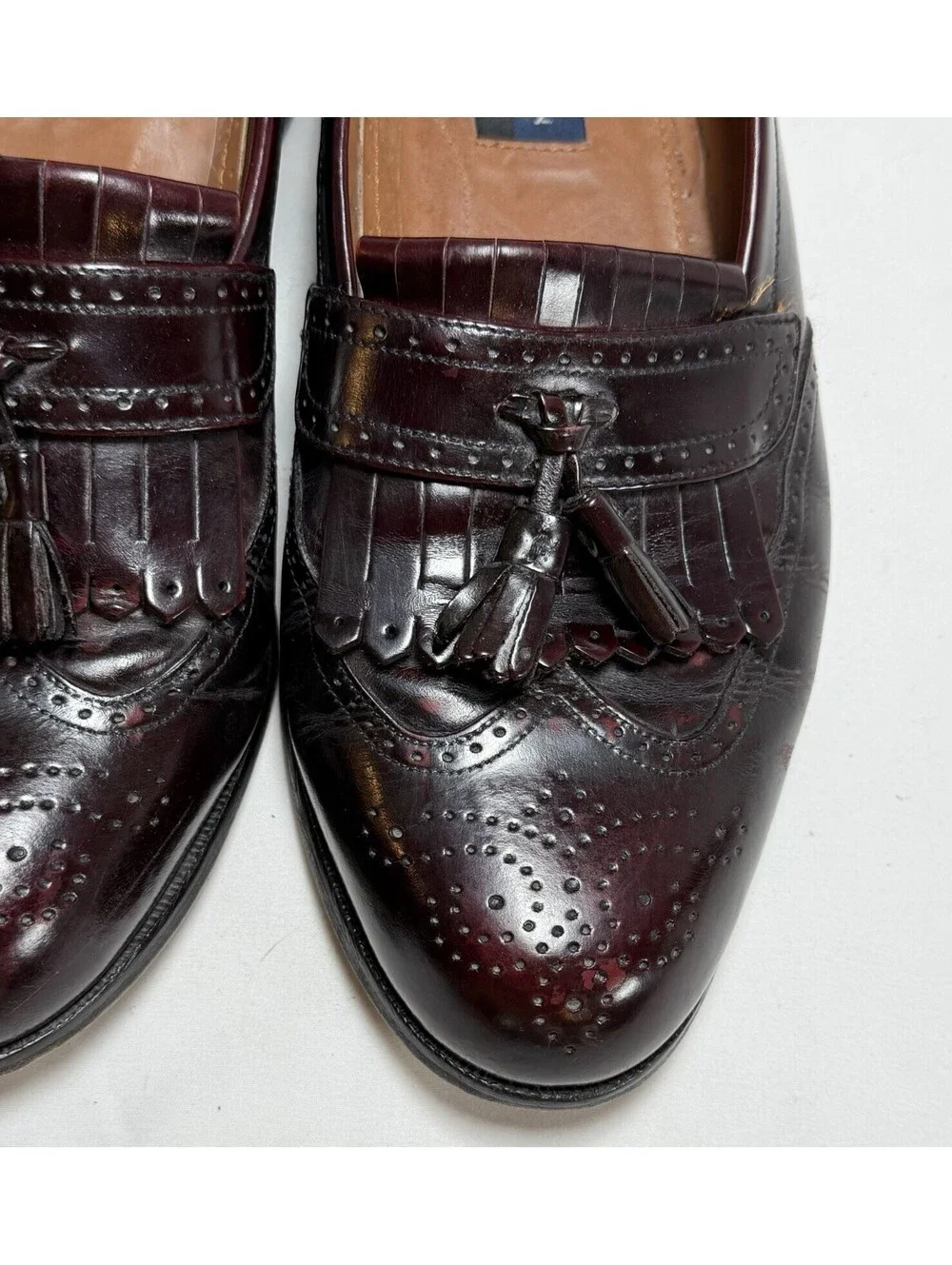 Bostonian Wingtip Tassle Loafers - Size 9